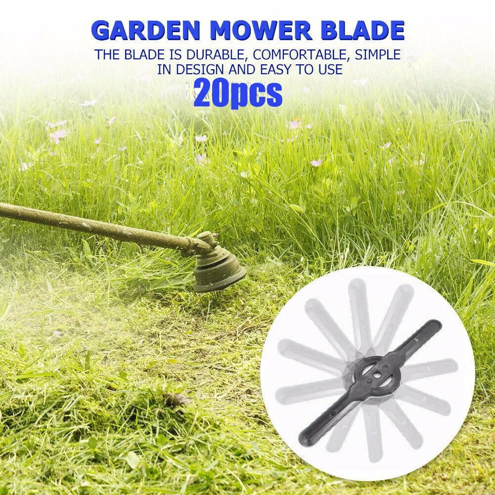 20Pcs Plastic Cutter Blades For Electric Cordless Grass Trimmer
