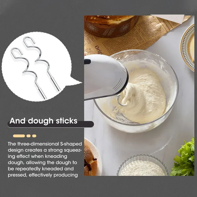 Multifunctional 7 Speed Electric Handheld Mixer Automatic Egg Cream