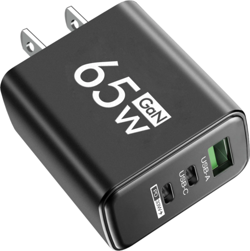 GaN Type C PD Charger 3 Ports USB Fast Charging Cellphone Adapter