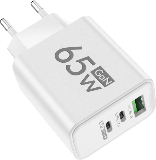 GaN Type C PD Charger 3 Ports USB Fast Charging Cellphone Adapter