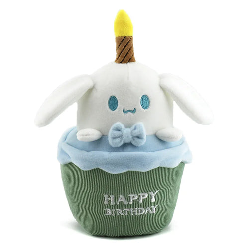 Sanrio Kuromi Birthday Cake Shape Musical Plush Doll Pudding Dog Yugui