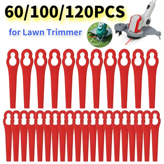 60/100/120pcs Replacement Blade Set Plastic L83 Strimmer Blades Fast