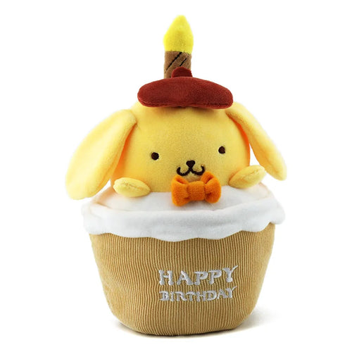 Sanrio Kuromi Birthday Cake Shape Musical Plush Doll Pudding Dog Yugui